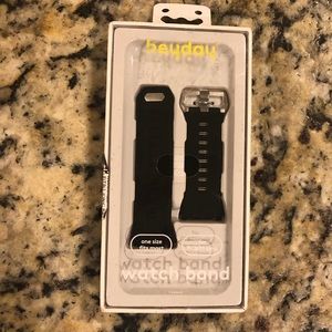 Fitbit ionic black silicone watch band!